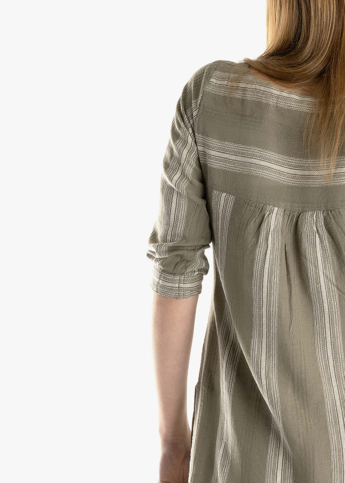 Classic Eastern Styled Kurti Tunic in Olive Green