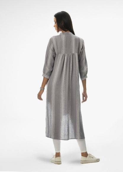 Classic Eastern Styled Kurti Tunic in Grey